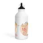 "LOVE MY WATER BOTTLE"  Less Single-Use Plastic Design #181 by © Juliana2me Oregon Sport Bottle