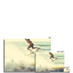 Surf Vibes "Free Refills" Less Single-Use Plastic Design # 226 Rolled Eco Canvas