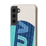 "LUV PATTERN" Less Single-Use Plastic Design #28 by © Juliana2me Biodegradable Phone Case