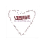 "MORE LUV HEARTS"  Less Single-Use Plastic Design  #3 BY © Juliana2me Stickers