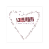 "MORE LUV HEARTS"  Less Single-Use Plastic Design  #3 BY © Juliana2me Stickers