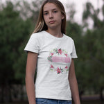 "FLOWERS IN PINK" Less Single-Use Plastic Design #59 Women's Organic T-Shirt