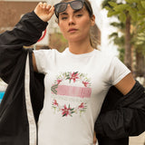 "FLOWERS IN PINK" Less Single-Use Plastic Design #59 Women's Organic T-Shirt