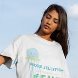 "JELLYFISH" Less Single-Use Plastic Design #78 by © Juliana2me Organic T-Shirt Dress