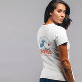 "THE WAVE" Less Single-Use Plastic Design # 137 by © Juliana2me Organic Unisex Classic T-Shirt