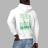 "KEEP LIFE SIMPLE" Less Single-Use Plastic Design # 140 by © Juliana2me Premium eco hoodie