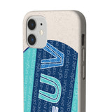 "LUV PATTERN" Less Single-Use Plastic Design #28 by © Juliana2me Biodegradable Phone Case