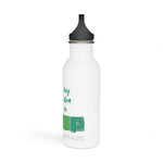 "ALOE" Less Single-Use Plastic Design #88 by © Juliana2me Stainless Steel Water Bottle