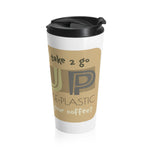 "COFFEE TO GO" design #16 by © Juliana2me Stainless Steel Travel Mug