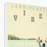 Surf Vibes "Fido's First Day" Less Single-Use Plastic Design # 225 by © Juliana2me Eco Canvas