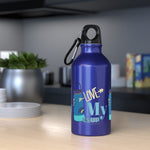 "LOVE MY WATER BOTTLE"  Less Single-Use Plastic Design #179 by © Juliana2me Oregon Sport Bottle