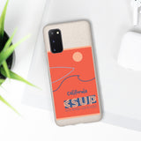 "CALIFORNIA" Less Single-Use Plastic Deisgn #37 by © Juliana2me Biodegradable Phone Case