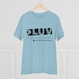 "MORE LUV FOR EARTH" Less Single-Use Plastic Design #25 by © Juliana2me Organic T-shirt - Unisex