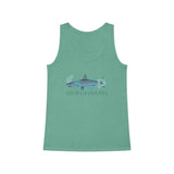 "SHARK" Less Single-Use Plastic Design #60 by © Juliana2me Women's Dreamer Tank Top