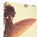 Surf Vibes "Tangerine Spring" Less Single-Use Plastic Design # 208 by © Juliana2me Eco Canvas