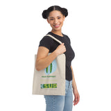 "PEAS SUPPORT" Less Single-Use Plastic Design #62 by © Juliana2me Canvas Tote Bag