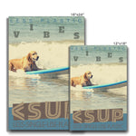 Surf Vibes "Fetchin' Some Fun" Less Single-Use Plastic Design # 224 by © Juliana2me Eco Canvas