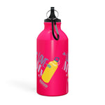 "LOVE MY WATER BOTTLE"  Less Single-Use Plastic Design #188 by © Juliana2me Oregon Sport Bottle