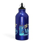 "LOVE MY WATER BOTTLE"  Less Single-Use Plastic Design #179 by © Juliana2me Oregon Sport Bottle