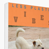 Yoga Vibes "Downward Dog" Less Single-use Plastic Design # 244 by Juliana2me Eco Canvas