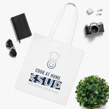 "COOK AT HOME" Less Single-Use Plastic Design #69 by © Juliana2me Cotton Tote