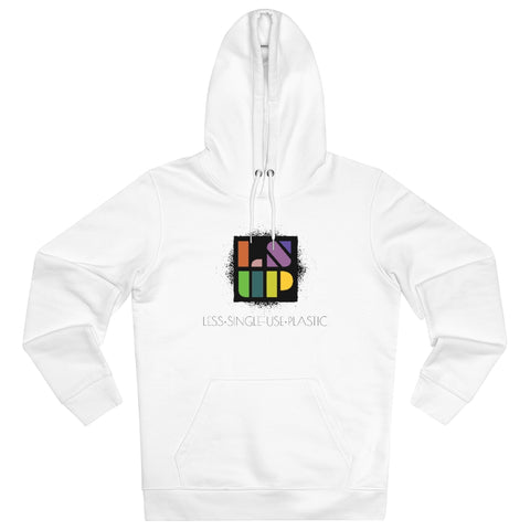 "ABSTRACT" Less Single-Use Plastic Design #64 by © Juliana2me Unisex Cruiser Hoodie