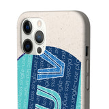 "LUV PATTERN" Less Single-Use Plastic Design #28 by © Juliana2me Biodegradable Phone Case