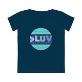 "LUV PATTERN" Less Single-Use Plastic Design #28 by © Juliana2me Women's Jazzer T-shirt