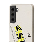 "BEE THE CHANGE" Less Single-Use Plastic Design #40 by © Juliana2me Biodegradable Phone Case