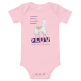 "LAMA" Less Single-Use Plastic Design # 207 by © Juliana2me Baby short sleeve one piece