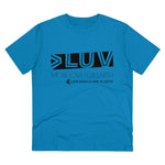 "MORE LUV FOR EARTH" Less Single-Use Plastic Design #25 by © Juliana2me Organic T-shirt - Unisex