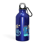 "LOVE MY WATER BOTTLE"  Less Single-Use Plastic Design #179 by © Juliana2me Oregon Sport Bottle