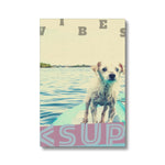 Surf Vibes "Fido's First Day" Less Single-Use Plastic Design # 225 by © Juliana2me Eco Canvas