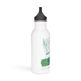 "ALOE" Less Single-Use Plastic Design #88 by © Juliana2me Stainless Steel Water Bottle