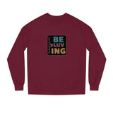 "BE MORE LUVING" Less Single-Use Plastic Design #54 by Juliana2me Unisex Crew Neck Sweatshirt