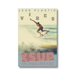 Surf Vibes "Free Refills" Less Single-Use Plastic Design # 226 Eco Canvas