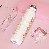 "SKIP THE STRAW" Design #11 by © Juliana2me Slim Water Bottle