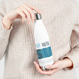 “BRING YOUR WATER BOTTLE” Less Single-Use Plastic Design #6 by © Juliana2me Insulated Bottle