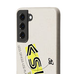 "BEE THE CHANGE" Less Single-Use Plastic Design #40 by © Juliana2me Biodegradable Phone Case