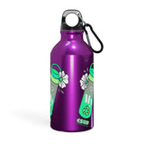 "LOVE MY WATER BOTTLE"  Less Single-Use Plastic Design #187 by © Juliana2me Oregon Sport Bottle