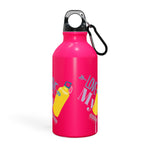 "LOVE MY WATER BOTTLE"  Less Single-Use Plastic Design #188 by © Juliana2me Oregon Sport Bottle