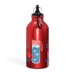 "LOVE MY WATER BOTTLE"  Less Single-Use Plastic Design #185 by © Juliana2me Oregon Sport Bottle