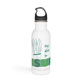 "ALOE" Less Single-Use Plastic Design #88 by © Juliana2me Stainless Steel Water Bottle