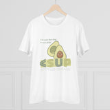 "AVOCADO" Less Single-Use Plastic Design #50 by © Juliana2me Organic Unisex T-shirt