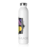 "ABSTRACT" Less Single-Use Plastic Design #64 by © Juliana2me Slim Water Bottle