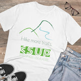 "HIKE MORE" Less Single-USe Plastic Design #130 by © Juliana2me Organic Creator T-shirt - Unisex