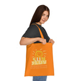 "SUNSHINE & LUV" Less Single-Use Plastic Design #51 by © Juliana2me Cotton Tote