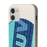 "LUV PATTERN" Less Single-Use Plastic Design #28 by © Juliana2me Biodegradable Phone Case