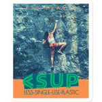 Climb Vibes "Lock-off" Less Single-Use Plastic Design #235 Sticker