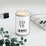 "LEARN TO LOVE" Less Single-Use Plastic Design # 155 by © Juliana2me Scented Soy Candle, 13.75oz